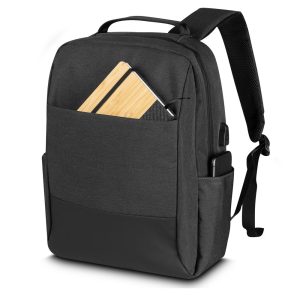 Mochila para notebook em Poliéster 600D e PU - Brinde Corporativo Personalizado | Enova