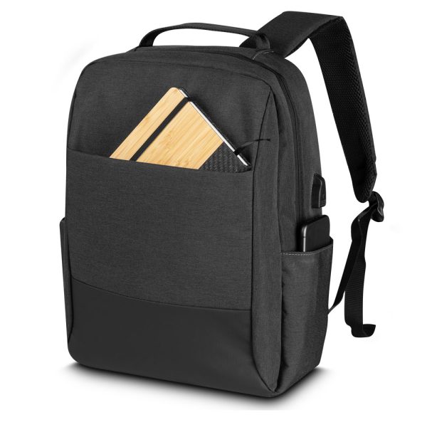 Mochila para notebook em Poliéster 600D e PU - Brinde Corporativo Personalizado | Enova