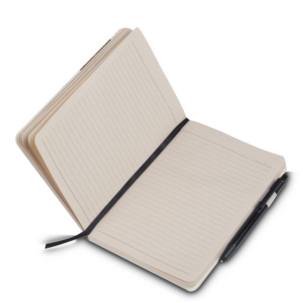 Caderno Capa em Fibra de Cana de Açúcar e Café - Brinde Corporativo Personalizado | Enova