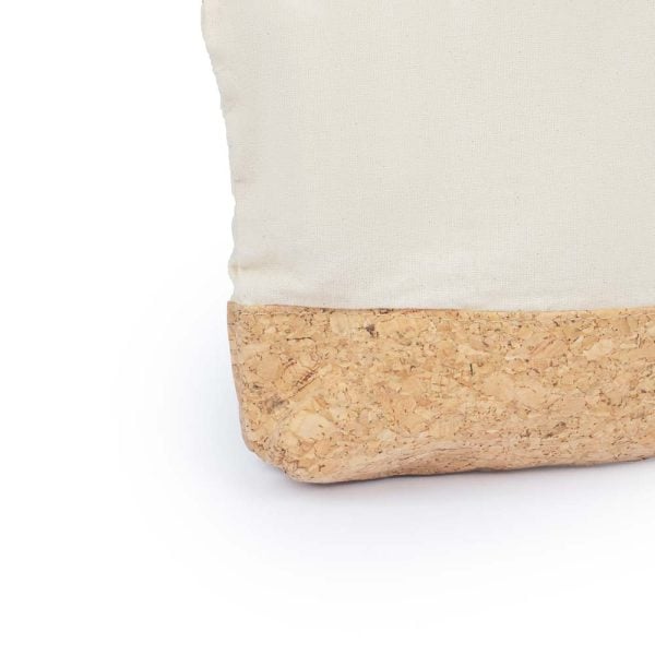 Nécessaire em Algodão 140g/m2 e Cortiça - Brinde Corporativo Personalizado | Enova