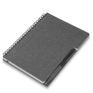 Caderno Capa em Papelão Reciclado c/ Caneta - Brinde Corporativo Personalizado | Enova