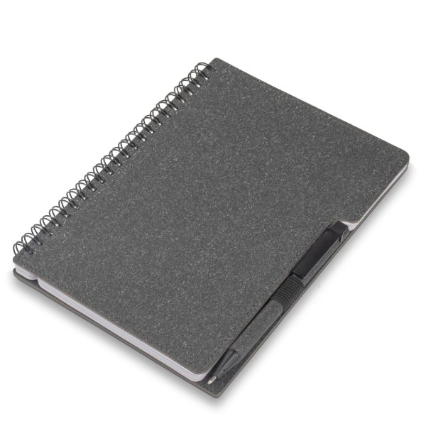 Caderno Capa em Papelão Reciclado c/ Caneta - Brinde Corporativo Personalizado | Enova