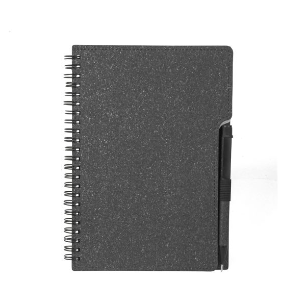 Caderno Capa em Papelão Reciclado c/ Caneta - Brinde Corporativo Personalizado | Enova