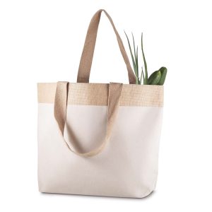 Sacola em Algodão e Juta 220g/m² - Brinde Corporativo Personalizado | Enova