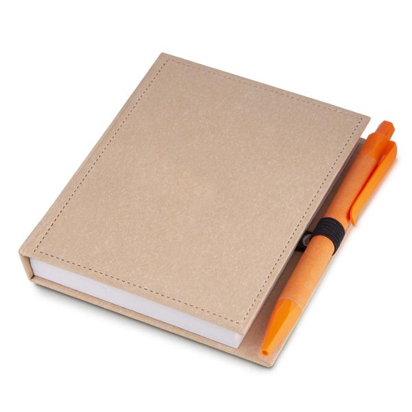 Bloco de anotações c/ Caneta (13x11cm) - Brinde Corporativo Personalizado | Enova