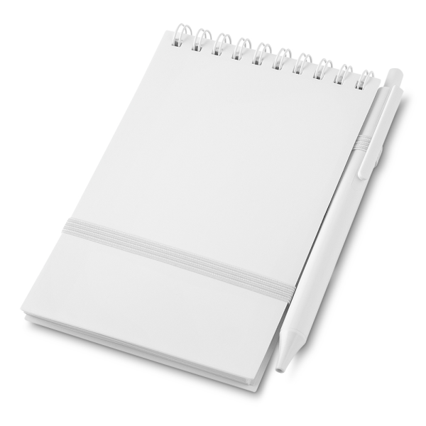 Mini Caderno Capa em PP c/ Caneta - Enova Brindes Personalizados
