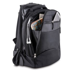 Mochila com rodinhas em Poliéster 1680D - Brinde Corporativo Personalizado | Enova