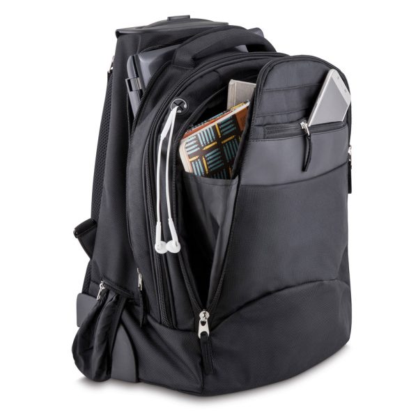 Mochila com rodinhas em Poliéster 1680D - Brinde Corporativo Personalizado | Enova