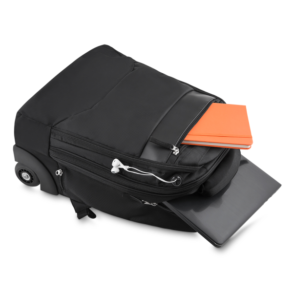 Mochila com rodinhas em Poliéster 1680D - Brinde Corporativo Personalizado | Enova
