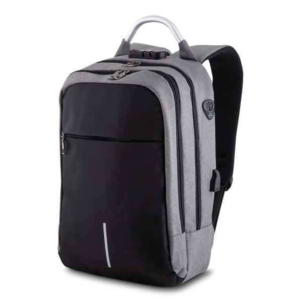Mochila para Notebook em Poliéster e PU - Brinde Corporativo Personalizado | Enova