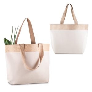 Sacola em Algodão e Juta 220g/m² - Enova Brindes Personalizados