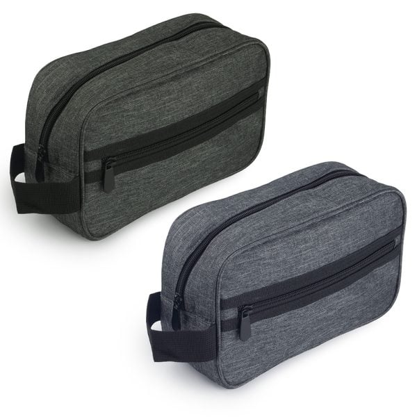Nécessaire em Poliéster 300D com bolso externo - Enova Brindes Personalizados