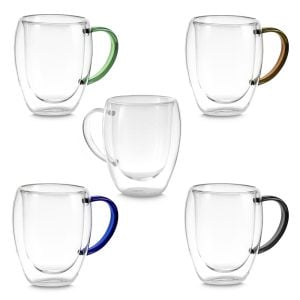 Caneca de Vidro Borossilicato - Enova Brindes Personalizados