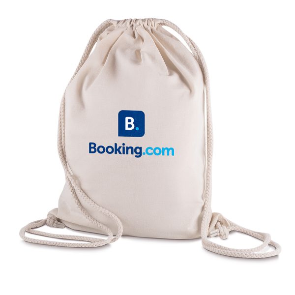 Sacola/Mochila em algodão 145g/m² - Brinde Corporativo Personalizado | Enova