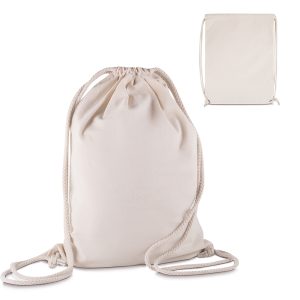 Sacola/Mochila em algodão 145g/m² - Enova Brindes Personalizados