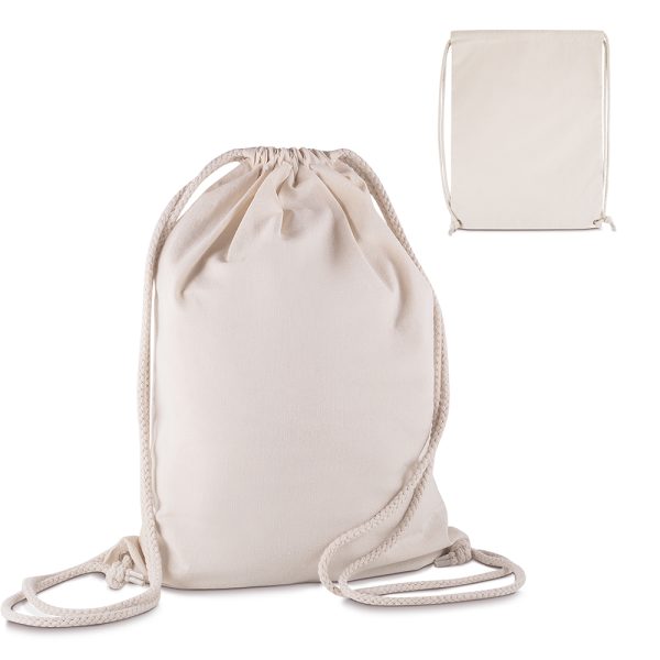Sacola/Mochila em algodão 145g/m² - Enova Brindes Personalizados