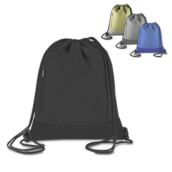 Sacola/Mochila Poliéster 210D e PU - Enova Brindes Personalizados
