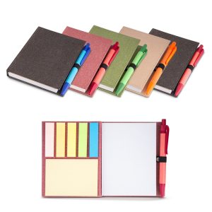 Bloco de anotações c/ Caneta (13x11cm) - Enova Brindes Personalizados