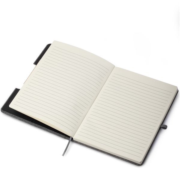 Caderno Capa em RPET e detalhe em Bambu - Brinde Corporativo Personalizado | Enova