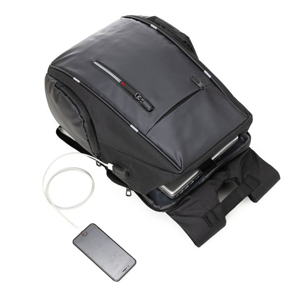 Mochila para Notebook em Poliéster e PU - Brinde Corporativo Personalizado | Enova