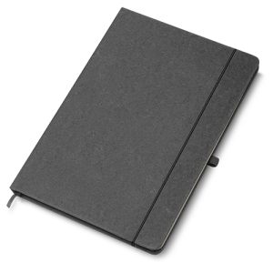 Kit Escritório Capa em Couro Reciclado e Caneta Metalica - Brinde Corporativo Personalizado | Enova