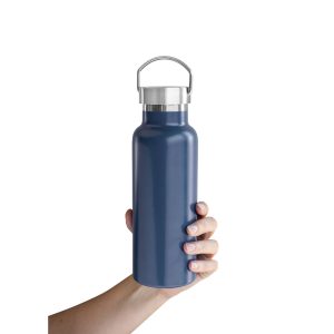 Garrafa em aço inox 36% reciclado com isolamento a vácuo 810 mL - Brinde Corporativo Personalizado | Enova