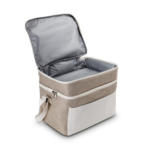 Bolsa Térmica em algodão e Juta sintética 14L - Brinde Corporativo Personalizado | Enova