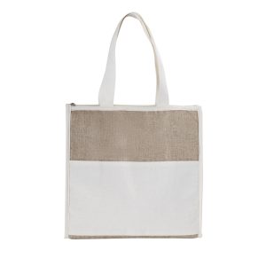 Bolsa Térmica em algodão e Juta sintética 18L - Brinde Corporativo Personalizado | Enova