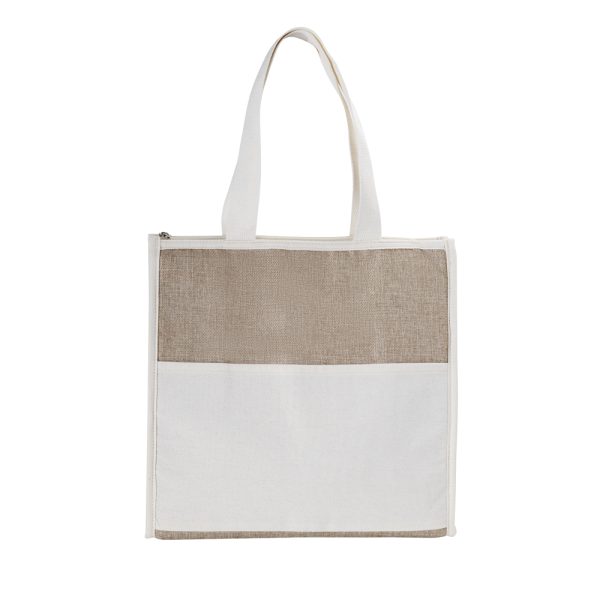 Bolsa Térmica em algodão e Juta sintética 18L - Brinde Corporativo Personalizado | Enova