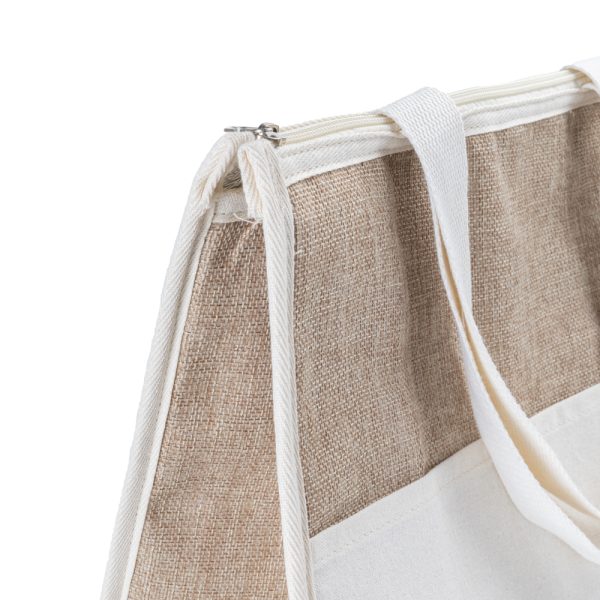 Bolsa Térmica em algodão e Juta sintética 18L - Brinde Corporativo Personalizado | Enova