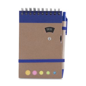 Mini caderno A6 com caneta - Brinde Corporativo Personalizado | Enova