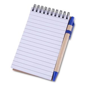 Mini caderno A6 com caneta - Brinde Corporativo Personalizado | Enova