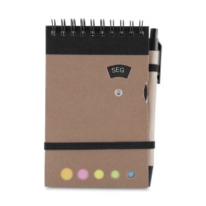 Mini caderno A6 com caneta - Brinde Corporativo Personalizado | Enova