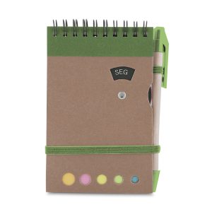 Mini caderno A6 com caneta - Brinde Corporativo Personalizado | Enova