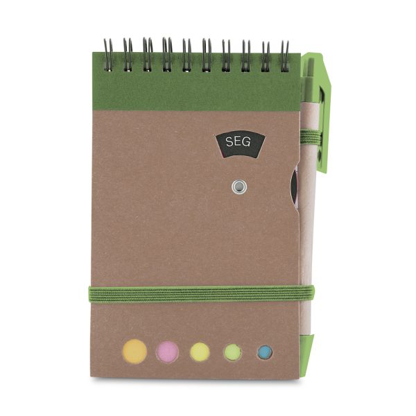 Mini caderno A6 com caneta - Brinde Corporativo Personalizado | Enova