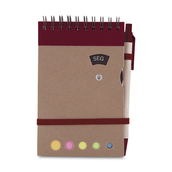 Mini caderno A6 com caneta - Brinde Corporativo Personalizado | Enova
