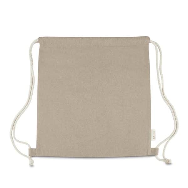 Sacola/Mochila em algodão mescla reciclado 140g/m² - Brinde Corporativo Personalizado | Enova