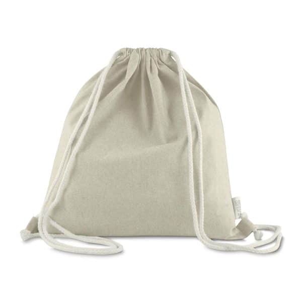 Sacola/Mochila em algodão mescla reciclado 140g/m² - Brinde Corporativo Personalizado | Enova