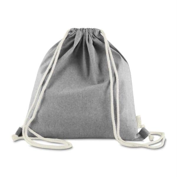 Sacola/Mochila em algodão mescla reciclado 140g/m² - Brinde Corporativo Personalizado | Enova