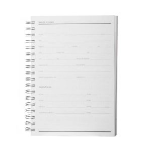 Caderno B5 planner capa em Percalux - Brinde Corporativo Personalizado | Enova