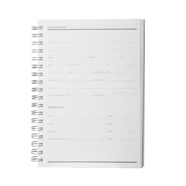Caderno B5 planner capa em Percalux - Brinde Corporativo Personalizado | Enova