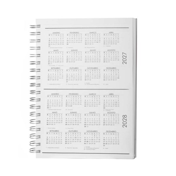 Caderno B5 planner capa em Percalux - Brinde Corporativo Personalizado | Enova