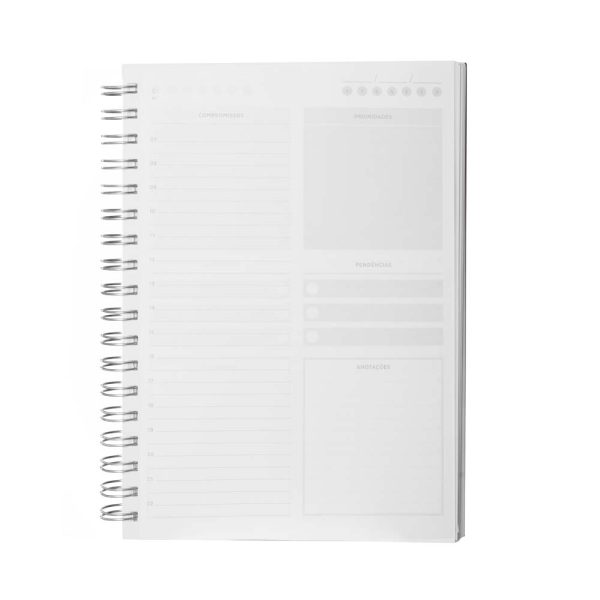 Caderno B5 planner capa em Percalux - Brinde Corporativo Personalizado | Enova