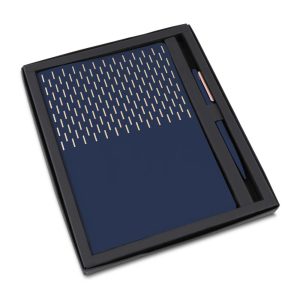 Kit Escritório A5 Capa em PU e Caneta Metalica - Brinde Corporativo Personalizado | Enova