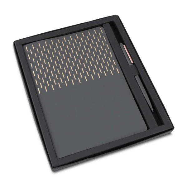 Kit Escritório A5 Capa em PU e Caneta Metalica - Brinde Corporativo Personalizado | Enova