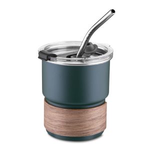 Copo em inox com canudo - Brinde Corporativo Personalizado | Enova