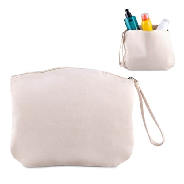 Nécessaire em Algodão Reciclado 340g/m2 - Enova Brindes Personalizados
