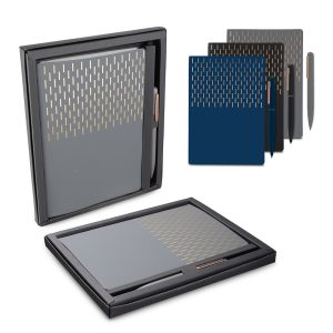 Kit Escritório A5 Capa em PU e Caneta Metalica - Enova Brindes Personalizados