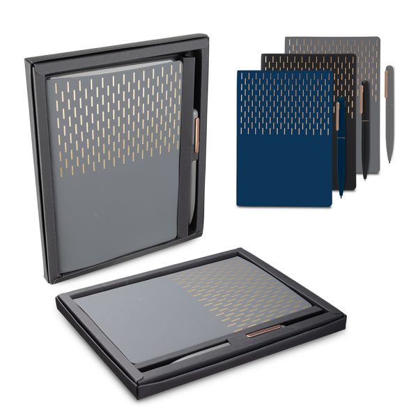 Kit Escritório A5 Capa em PU e Caneta Metalica - Enova Brindes Personalizados
