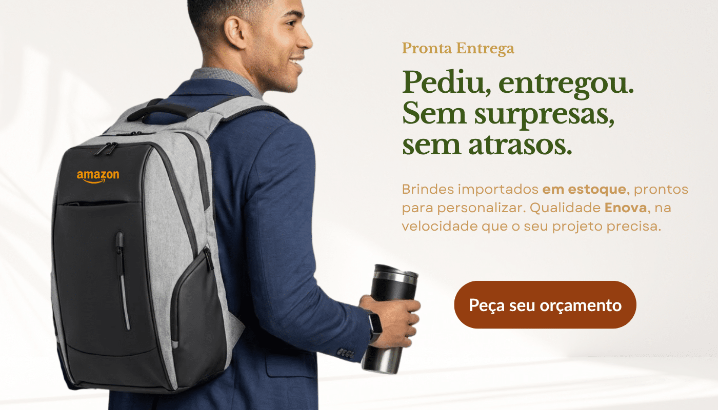 Brindes corporativos importados personalizados para empresas - Enova
